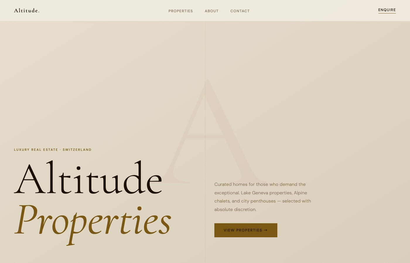 Real estate website preview